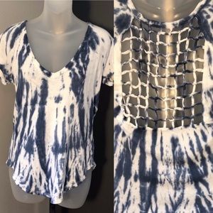 💫 Chaser • Tie Dye Lattice Back T Shirt